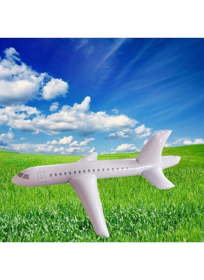 hao - White Large Inflatable Airplane Float Blow Up Airplane Balloon For Outdoor Party Favors Swimming (40Inch) - Image 1