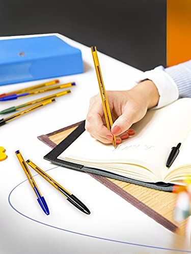 Bic أقلام حبر جاف بيسك كريستال الأصلية بنقطة رفيعة (0.8 مم) - ألوان متنوعة، حقيبة من 10 - Image 4