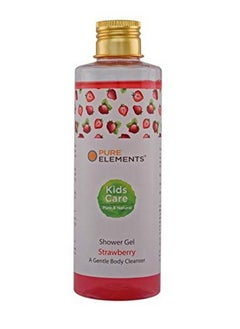 Pure Elements Strawberry Shower Gel A Gentle Body Cleanser. Paraben Free 200 Ml  - Image 1