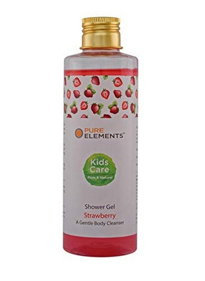 Pure Elements Strawberry Shower Gel A Gentle Body Cleanser. Paraben Free 200 Ml  - Image 1
