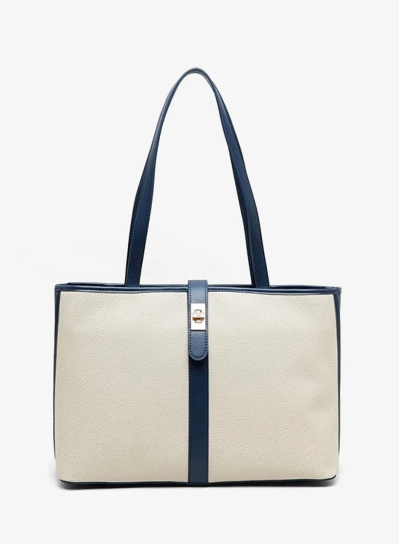 ANNE KLEIN Anne Klein Contrast Detail Pu Tote Bag