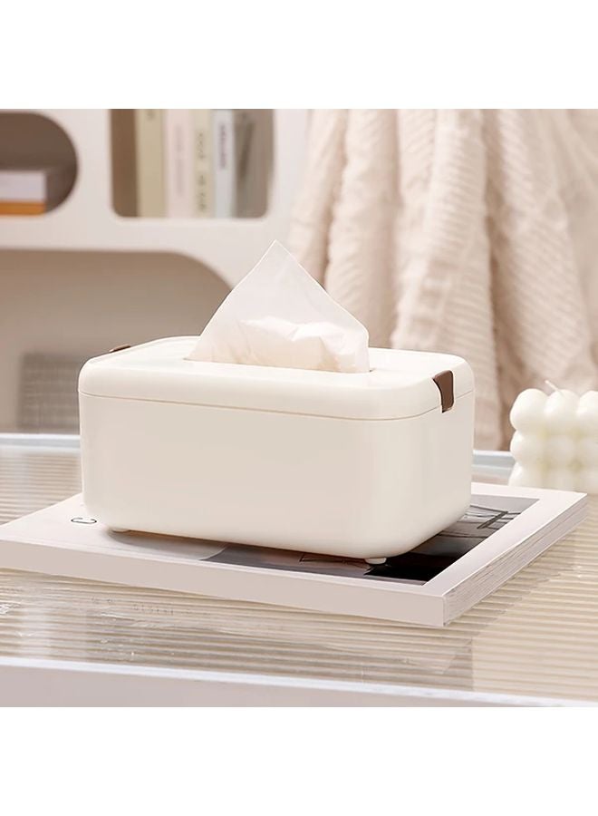 Black Plastic Tissue Box Holder With Lid For Living Room Kitchen Car - Image 5