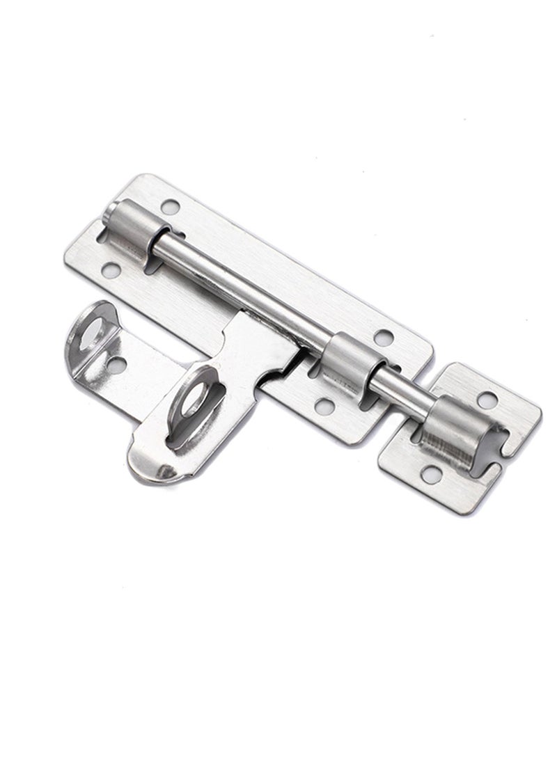 Generic Sliding Bolt Gate Latch Stainless Steel Door Security Slide Latch Lock with Padlock Hole  - Image 1