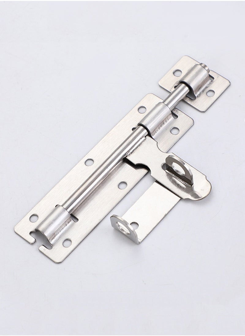 Generic Sliding Bolt Gate Latch Stainless Steel Door Security Slide Latch Lock with Padlock Hole  - Image 3