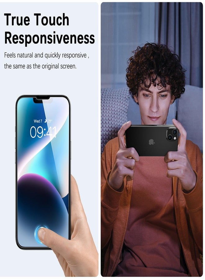 BENTOBEN Screen Protector for iPhone 13/iPhone 14/ iPhone 16e 6.1inch, 3 Pack 9H Tempered Glass Screen Protector with Easy Installation Tool,Military Grade Shatterproof Anti-Scratch Case Friendly - Image 4