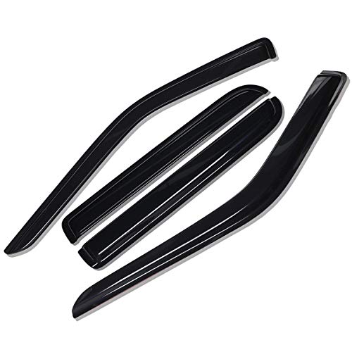 Lightronic Extra Durable Outside-Mount Auto Vent Window Visor, Fits 2011-2025 Dodge Durango, UV Protection Rain Guard, Original Wind Deflector, No-Drill Easy Install, Dark Smoke, 4-Pcs - Image 3