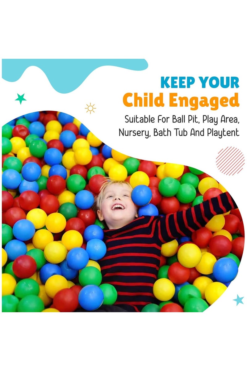 50PCS Ball Pit Balls for Kids – BPA & Phthalate-Free Plastic Refill Balls – Crush-Proof & Durable – 2.3" Diameter – Bright Colors – Gift for Toddlers – For Ball Pits, Playpens, Tents & Pools – Safe & Fun - Image 3