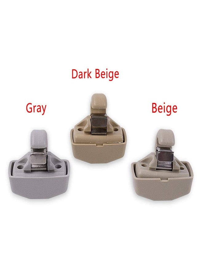 runmade Beige Sun Visor Hook Clip Bracket Hanger Compatible with VW Golf GTI Jetta Mk4 Passat B5 B6 Touran Polo Seat - Image 2