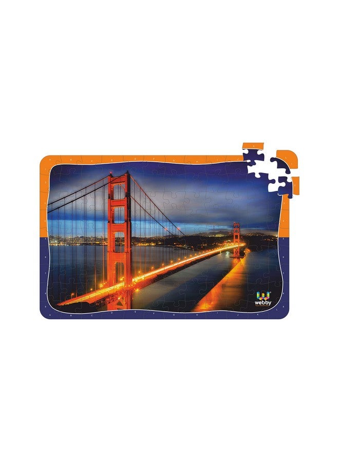Webby Golden Gate Bridge Wooden Jigsaw Puzzle, 108 Pieces - Image 3