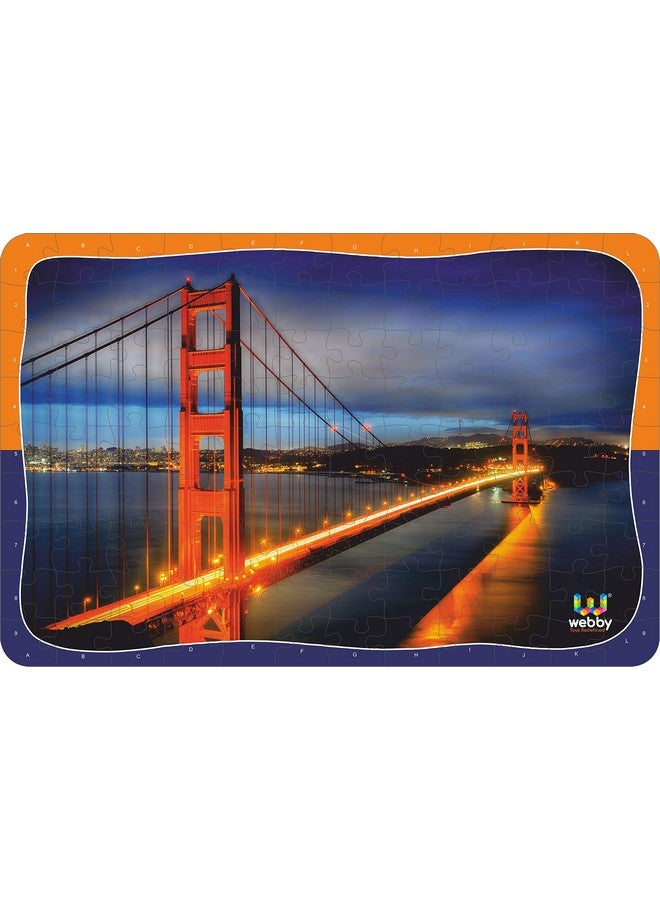 Webby Golden Gate Bridge Wooden Jigsaw Puzzle, 108 Pieces - Image 2