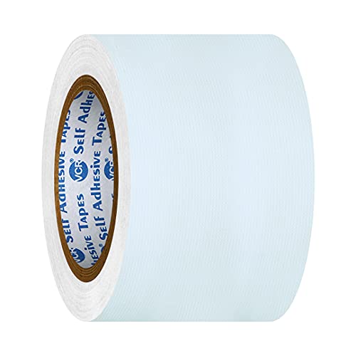 VCR White Duct Tape - 18 Meters in Length 72mm / 3" Width - 2 Rolls Per Pack - Strong Book Binding Tape - Waterproof Heavy Duty Duct Tape - Image 3