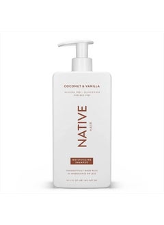 Coconut & Vanilla Moisturizing Vegan Shampoo, Clean, Sulfate, Paraben and Silicone Free - 16.5 fl oz