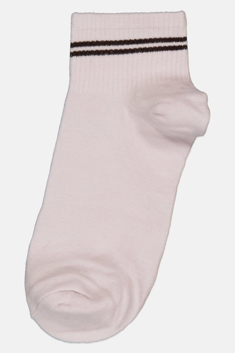 Muy Mucho Women 1 Pair Plain Stripe Socks, Light Purple - Image 1