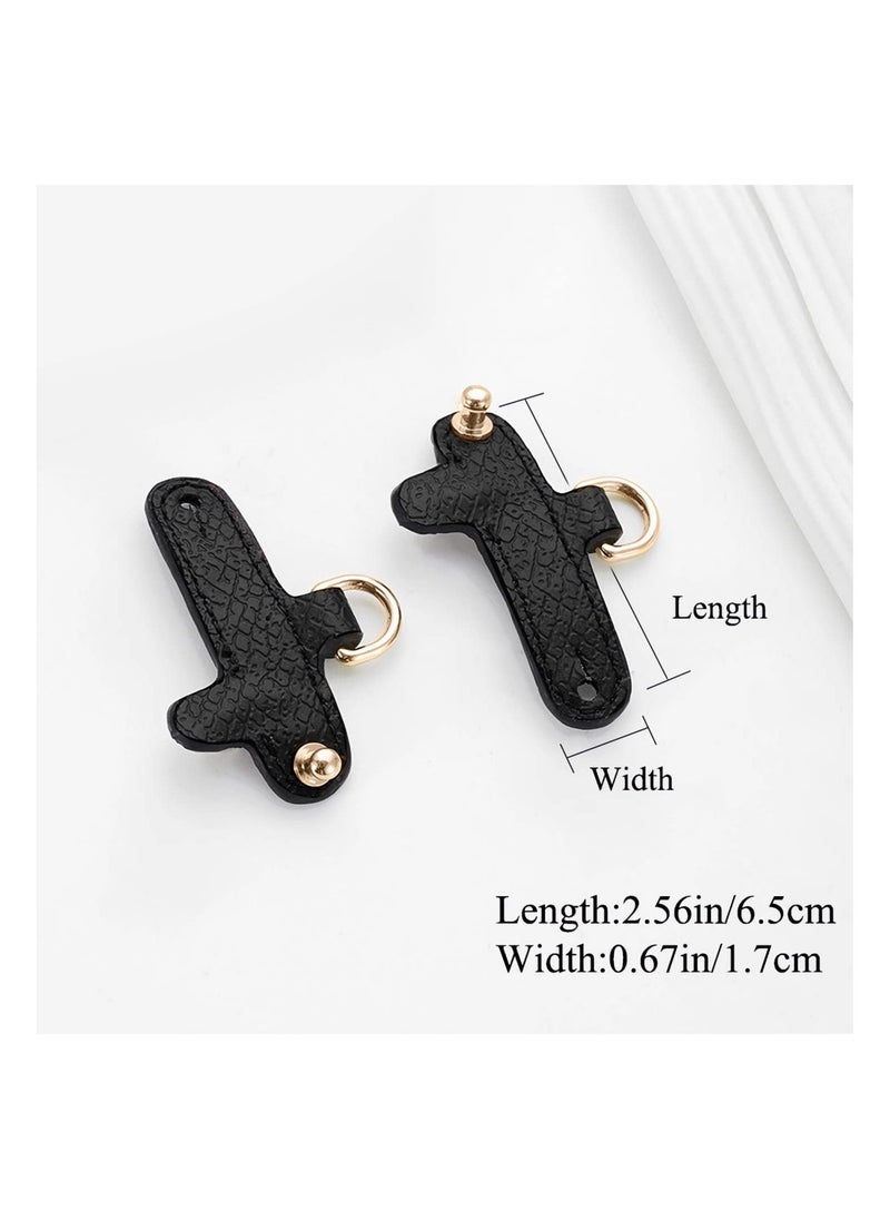 Generic Genuine Leather Bag Shoulder Strap with Buckle, 2Pcs Semi-Circular Metal D Rings for Purse Making Supplies, Ideal for DIY Leather Crossbody Purse Crafting Accessories.  - Image 2