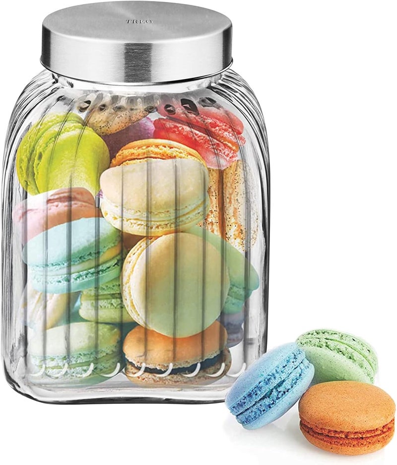 TREO جرة تخزين زجاجية تريو من ميلتون برونو - 3500 مل - Image 1