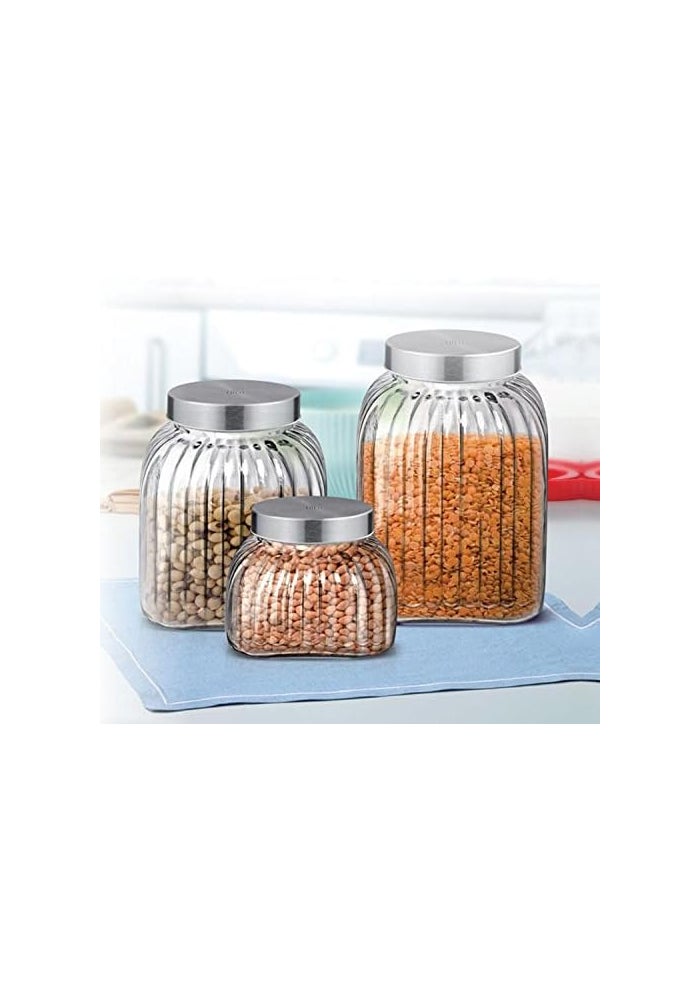 TREO جرة تخزين زجاجية تريو من ميلتون برونو - 3500 مل - Image 4