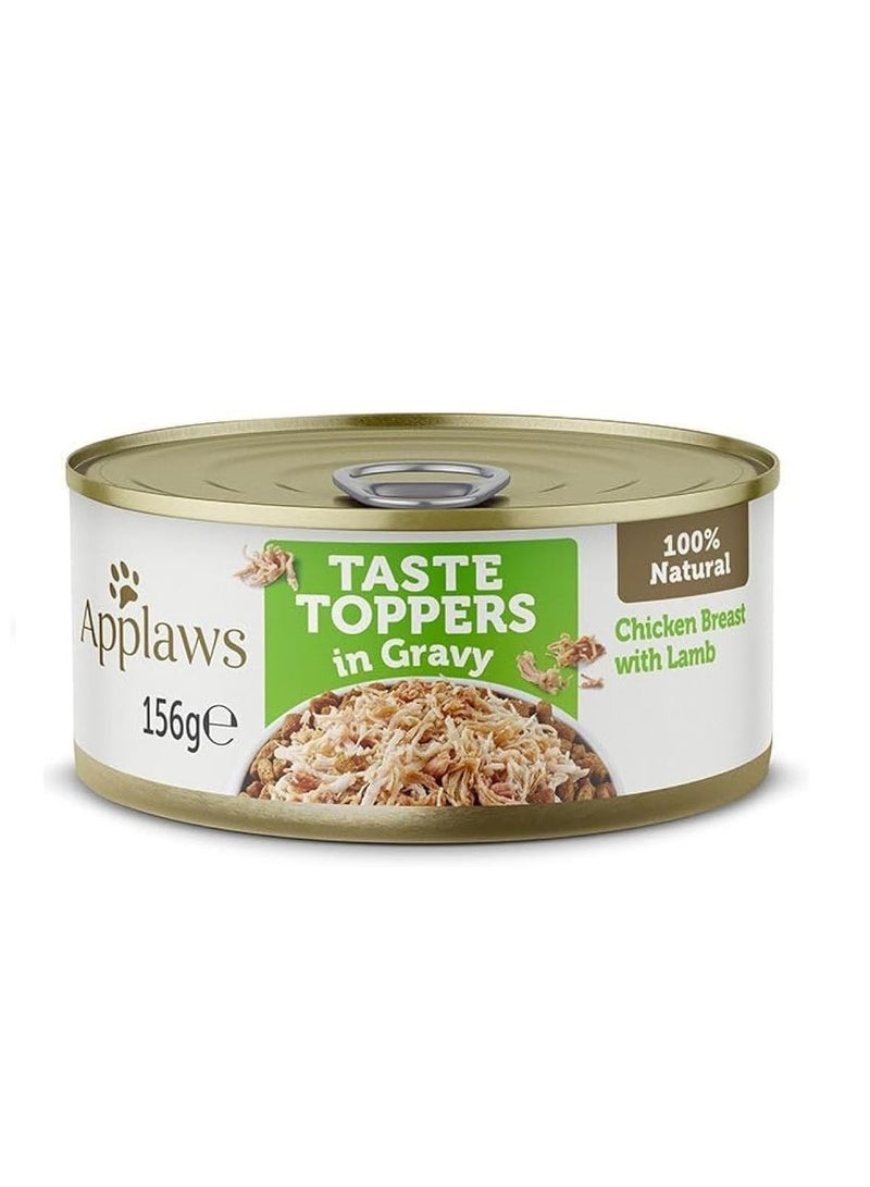 Applaws Taste Topper in Gravy Chicken Lamb With Veg Dry Food Topper For Dogs 156g - Image 1