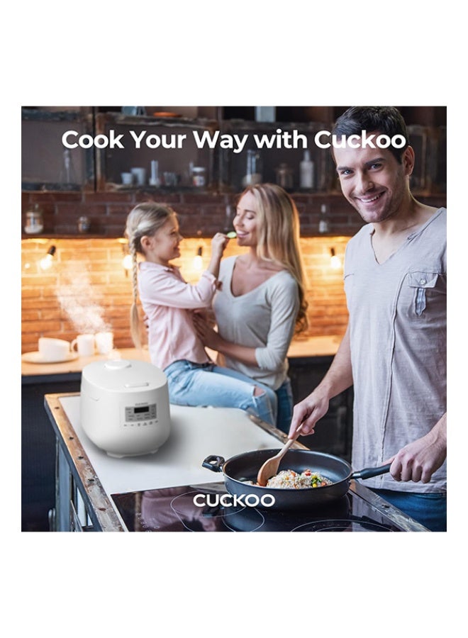 كوكو طباخ أرز ميكوم CUCKOO بسعة 6 أكواب، طباخ متعدد الاستخدامات صغير مع سلة بخار، 11 وضع طهي للأرز الأبيض والأرز البني والمزيد، وعاء داخلي غير لاصق، صنع في كوريا، سعة 1.08 لتر - Image 3