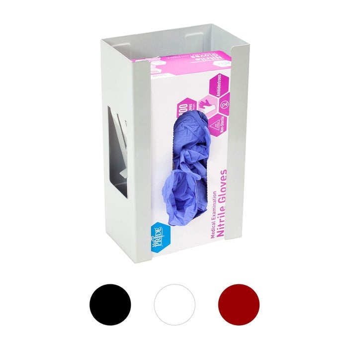 MAGNETIC GLOVE HOLDERGLOVE BOX HOLDERGLOVE DISPENSERDURABLE COATED STEELSPACE SAVING DESIGN FOR WORKSHOP GARAGEMEDICAL OFFICELAUNDRY ROOMKITCHENHOSPITALFRIDGEWALL MOUNT WHITE