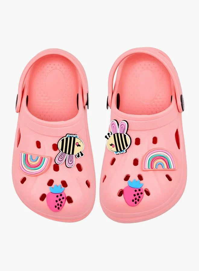 أكوا Girls Jibbitz Embellished Clogs