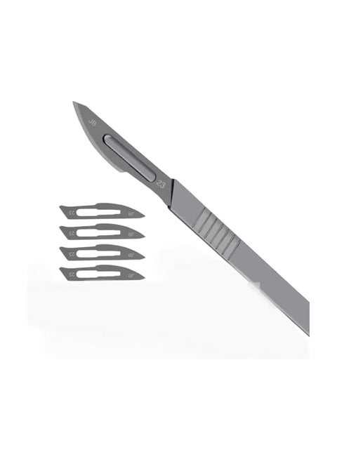 ديرما بلانينج مع 4 شفرات لازاله الشعر الوبرى لتقشير الجلد الميت