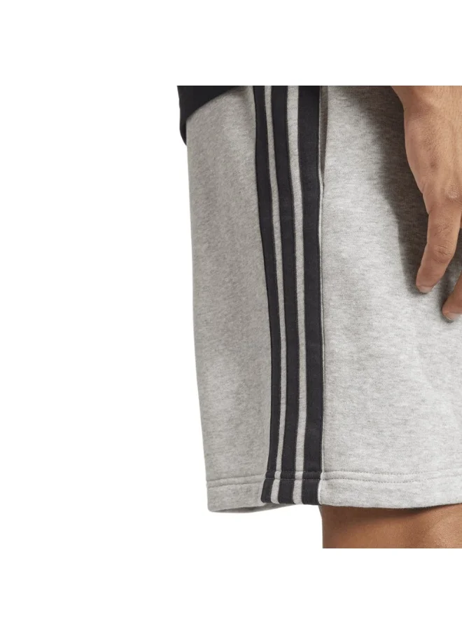 اديداس adidas M 3S FT SHO Grey Training SHORTS for Men - 2XSS