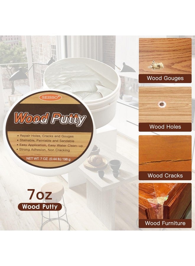 SEISSO Wood Filler Wood Putty and Wood Furniture Repair Kit - 12 Colors Floor Furniture Touch Up Kit, Cover Surface Scratch for Wooden Floor Table, with Water-Based 200 g Putty, 6 Brushes 2 Scraper - Image 5