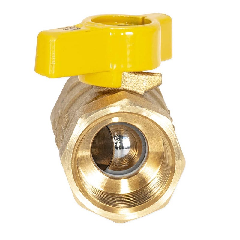 Eastman 3/4 Inch FIP Straight Gas Ball Valve with 1/4-Turn Handle, Brass Plumbing Fitting, 60011 - Image 4