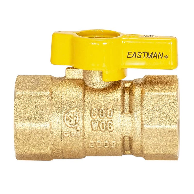 Eastman 3/4 Inch FIP Straight Gas Ball Valve with 1/4-Turn Handle, Brass Plumbing Fitting, 60011 - Image 5