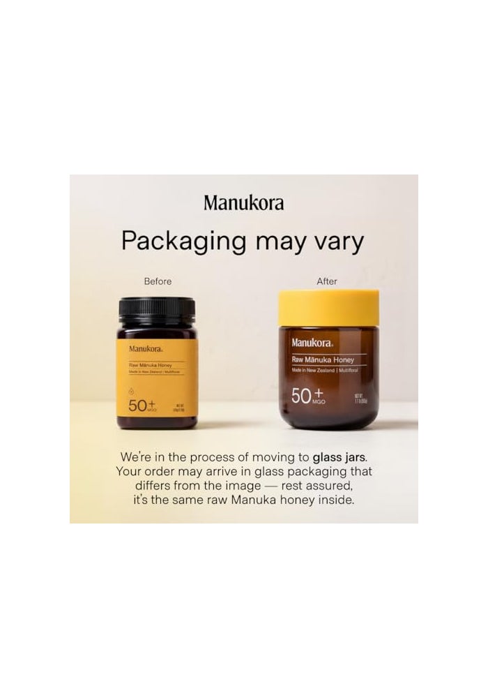 Manukora Raw Manuka Honey MGO 50 New Zealand Honey Superfood 2000 Natural Compounds NonGMO 3rdParty Tested Glyphosate Residue Free Traceable HivetoHand Immune and Daily Wellness Support 500g - Image 5