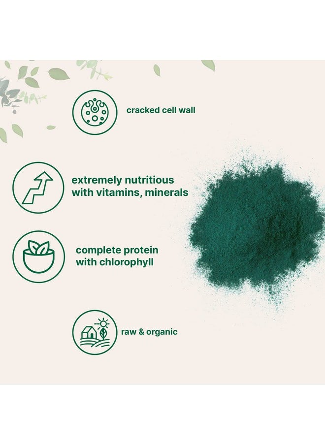 Micro Ingredients - Organic Chlorella Powder 16 Ounce (1Lb) Broken Cell Wall Rich In Vegan Proteins & Vitamins Raw Bulk Premium Chlorella Supplement Vegan Friendly Nonirradiation - Image 1