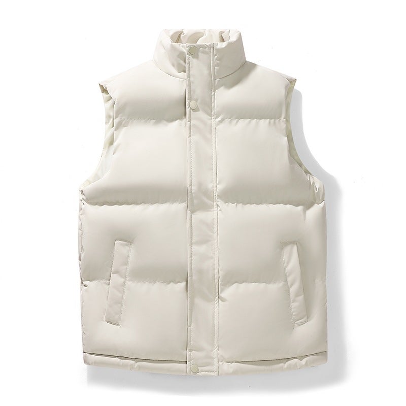 Vest Khaki Autumn and Winter Men's Stylish Trendy Warm Sleeveless Sports Jacket for Teenagers