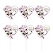 JANOU 12pcs Happy Mothers Day Cake Toppers Heart Flower Cupcake Picks Cake Decoration for Birthday Mothers Day Party Favors - Image 4