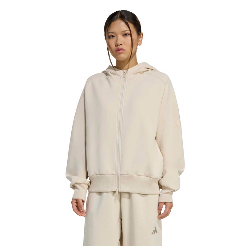 adidas Soft Lux Full-Zip Hoodie - Image 1