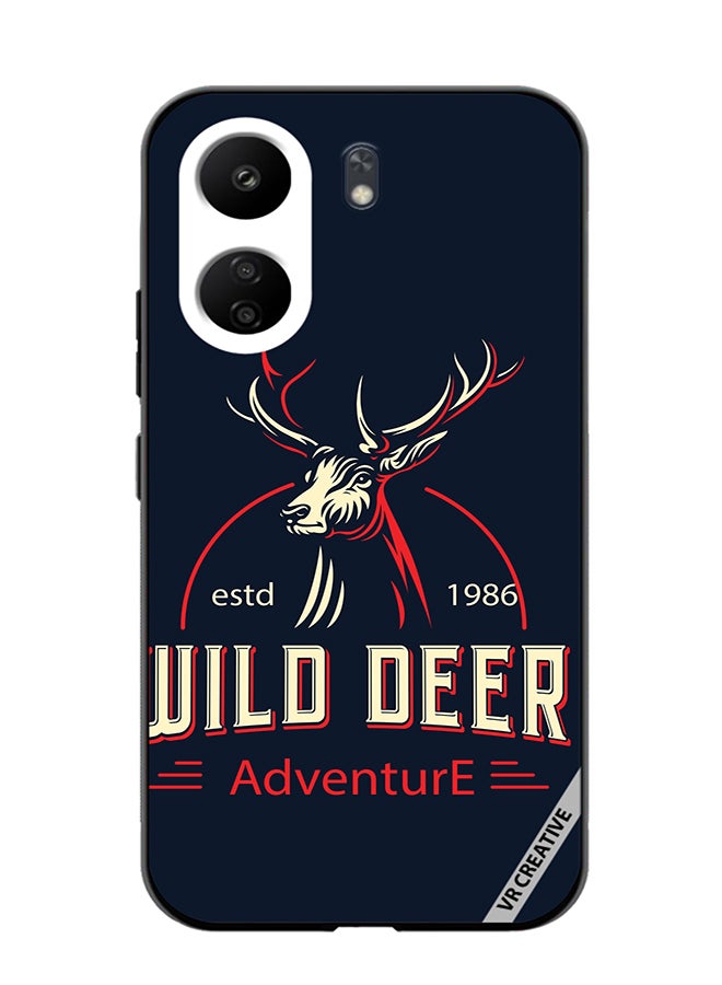 VR CREATIVE Protective Case Cover For Xiaomi Redmi 13C Wild Deer Design Multicolour - Image 1