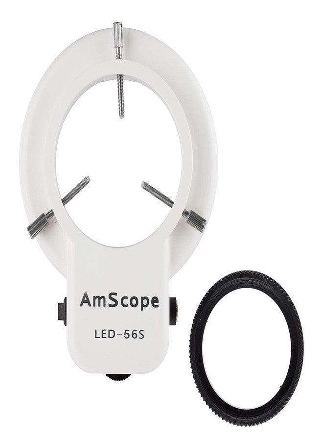 AmScope LED-56S-ZK 56 Microscope Ring Light LED Ring Light Illuminator with Dimmer for Stereo Microscope - Image 2