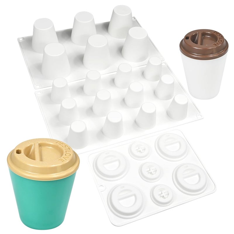 mostsom Cylinder Cup Shape Mousse Cake Mold For Making Chocolate Muffin Ice Shot Glass Mould Kitchen Baking Tool (C_ Cup Cover) - Image 4