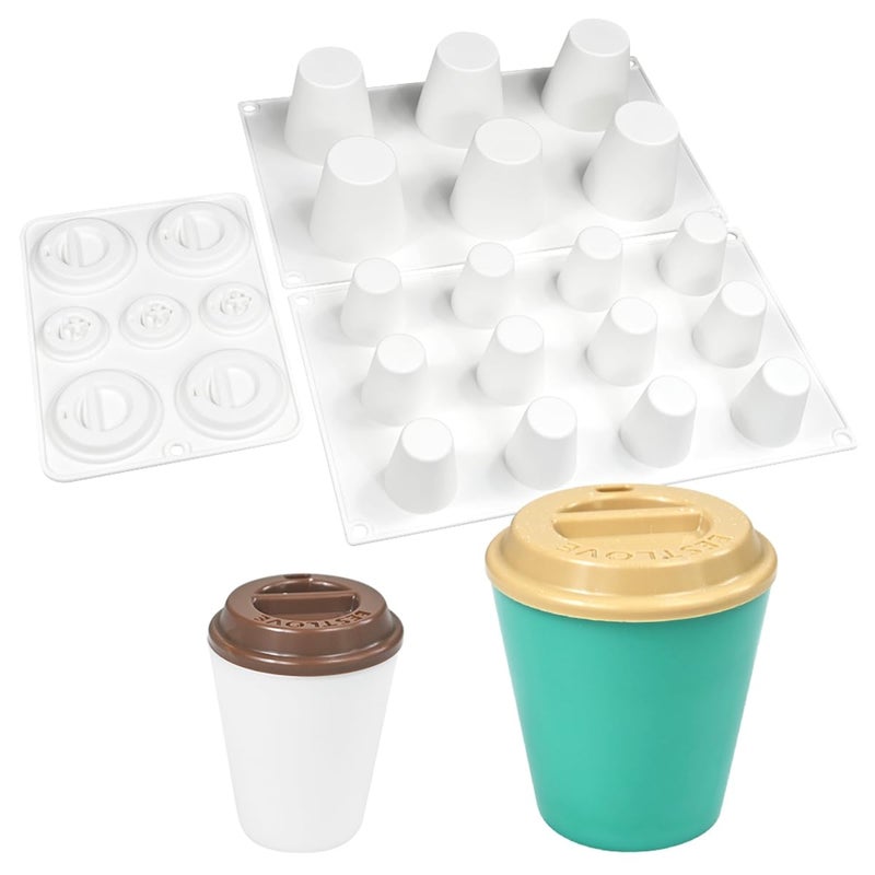 mostsom Cylinder Cup Shape Mousse Cake Mold For Making Chocolate Muffin Ice Shot Glass Mould Kitchen Baking Tool (C_ Cup Cover) - Image 3