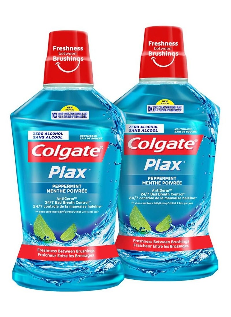 Colgate - Colgate Plax Peppermint 500ml Pack of 2 - Image 1