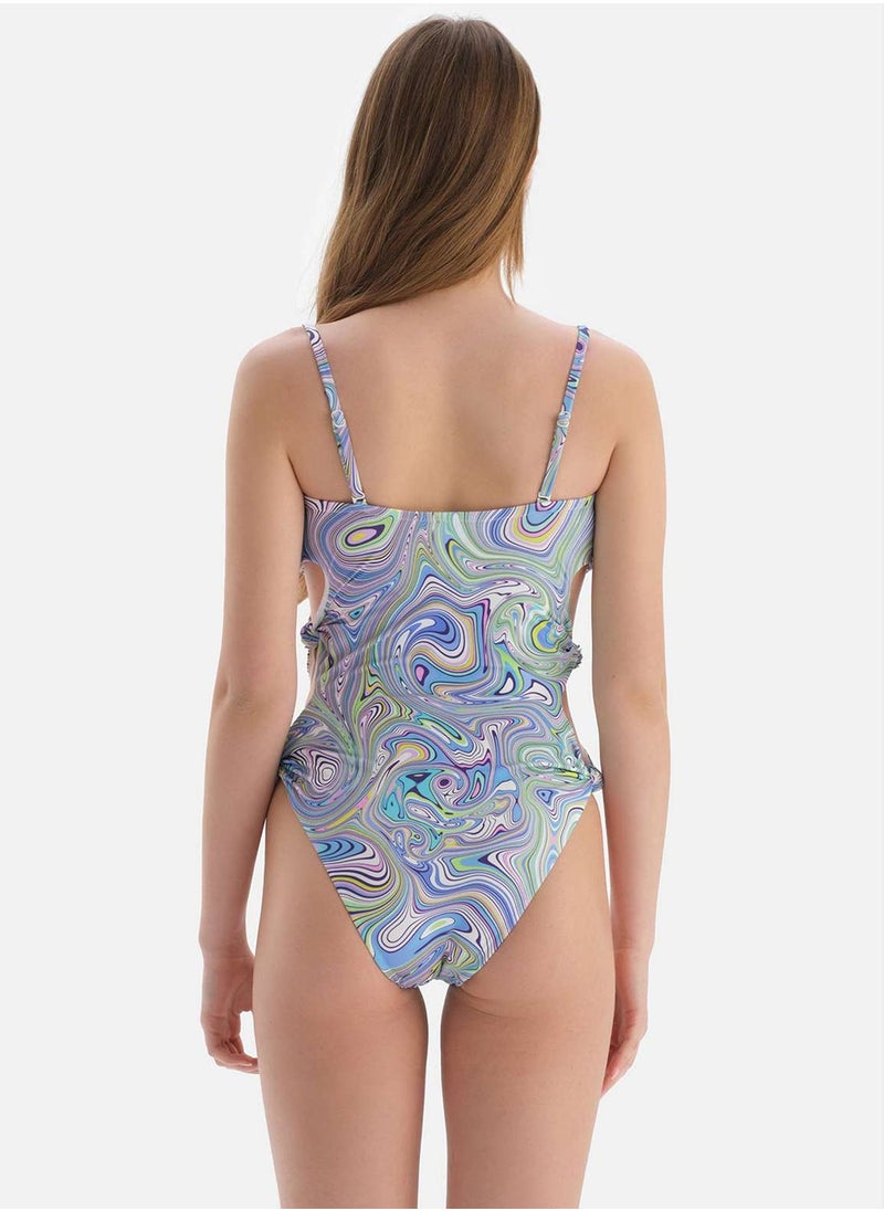 dagi - Cut Out Lace Detail Swimsuit - Image 1