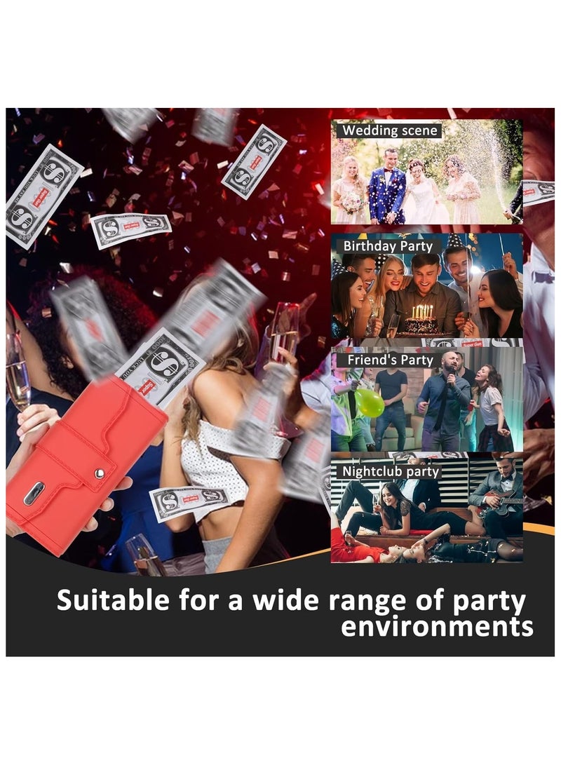 Money Launcher Shaped Like a Wallet with Props – Cash Blaster Toy in the Form of a Money Sprayer, Real Money Shooter with 100 Pieces of Fake $100 Bills for Parties, Movies, and Games Supplies  - Image 5