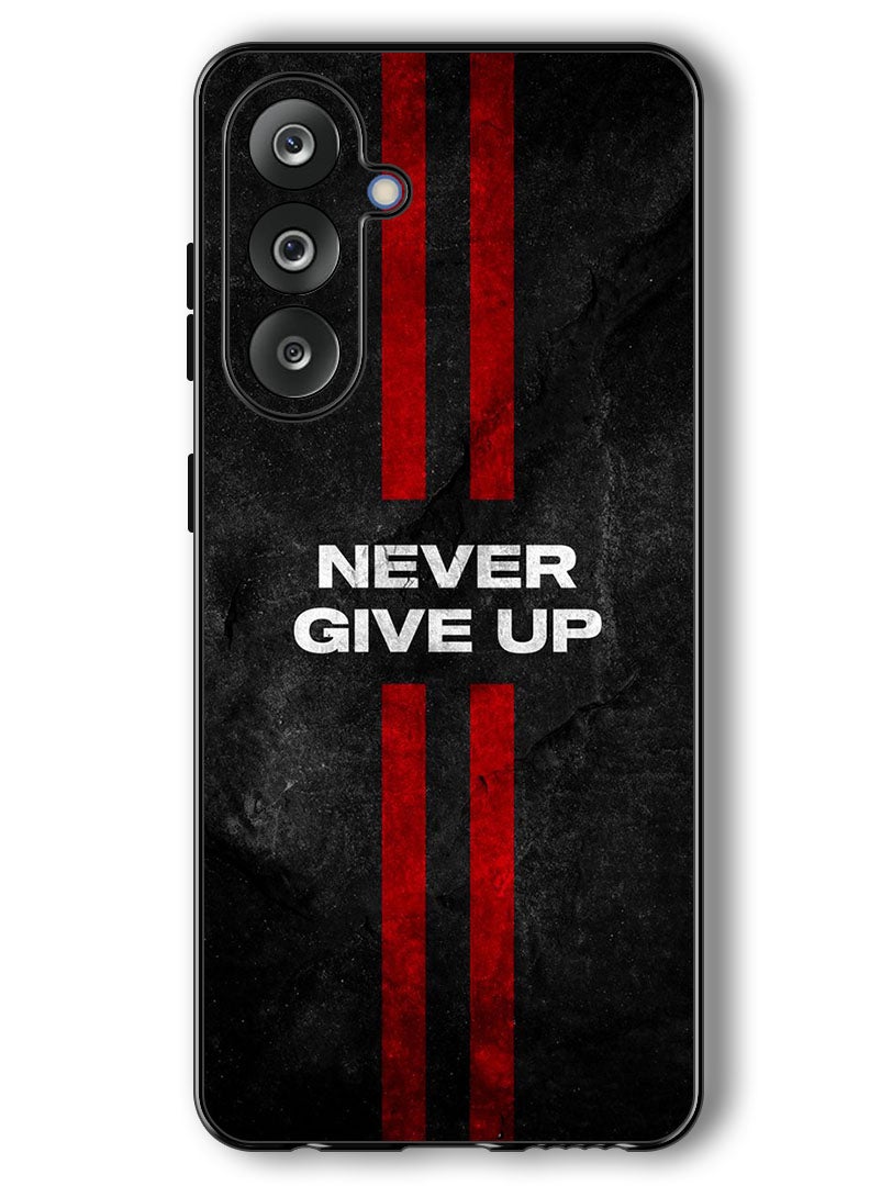 Theodor Case Compatible with Samsung Galaxy F36/ M36 6.7 Inch Protection Shockproof Bumper Cover Never Give up stripes - Image 1