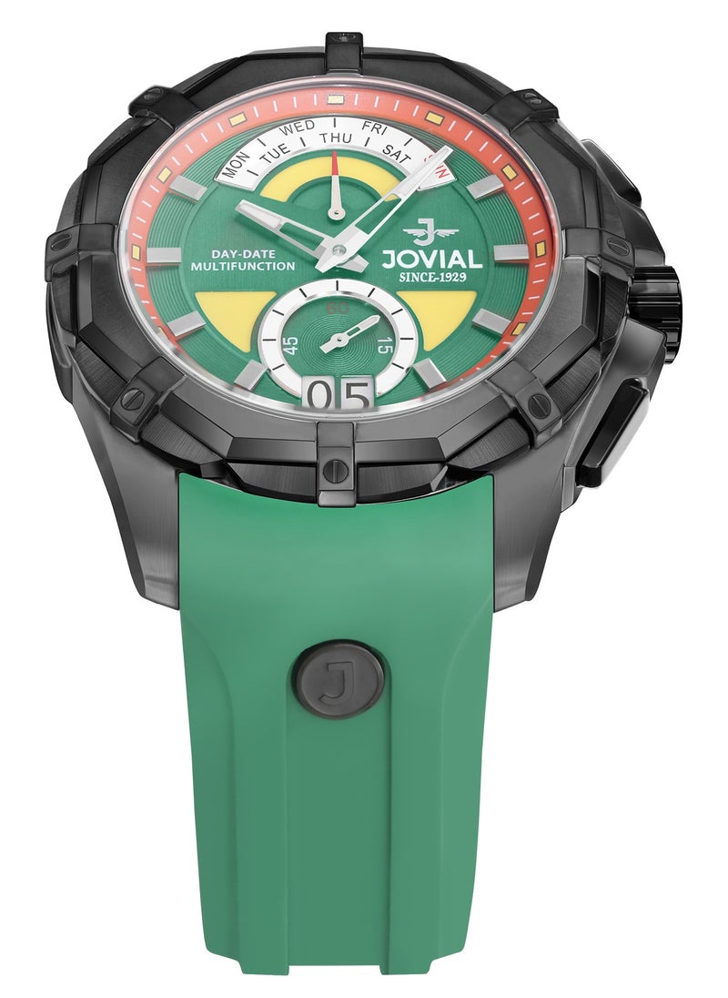 Jovial JOVIAL 12052GBRC96, Multifunction, DUALITY COLLECTION combines precision and versatility with its bold multifunction design and dual day-date display for those who value both style and function.  - Image 2
