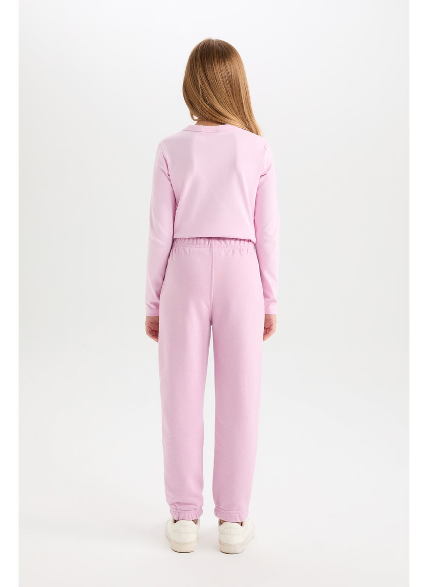 DeFacto - Girl Printed Elastic Waist Jogger Sweatpants - Image 1