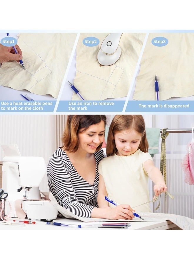 18 Pieces Gel Pen Set with 3 Color Ink 0.5 mm Ballpoint Pens Cute Design Perfect for Student Learning Office Work, Daily Journaling, DIY Crafts abd Family Note Taking with 3 Colors for Flexible Marking - Image 5