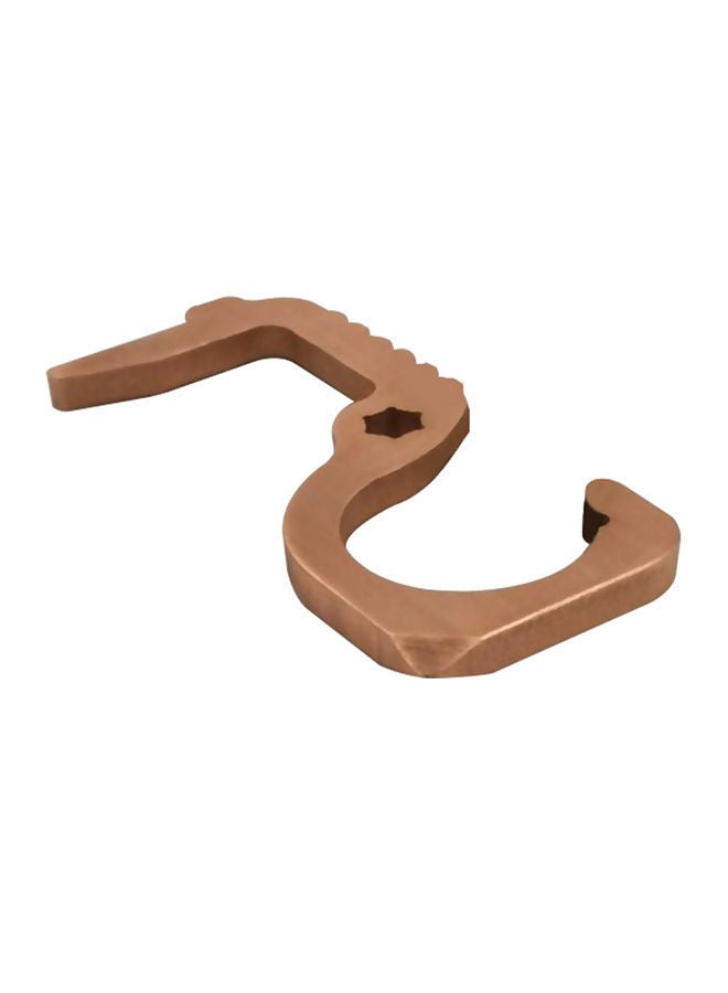NIBEMINENT Multifunctional Contactless V-irus Isolation Door Opener Brown 8.5 x 5centimeter  - Image 1