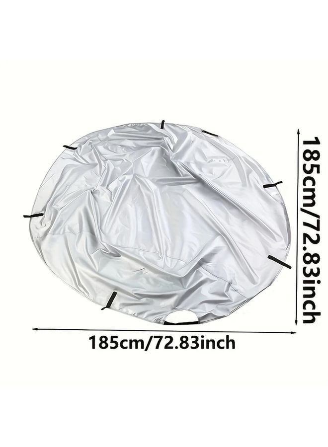 Silvery Car Roof Cover Sunshade Foldable Automotive Fabric For MX 5 Convertible - Image 1