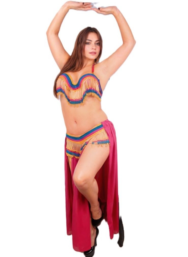 Elegant and Attractive Belly Dance Costume with a Unique and Stunning Design.