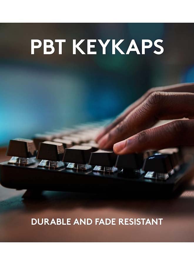 Logitech G515 TKL Wired Low Profile Gaming Keyboard, Fully Customizable RGB, Double-Shot PBT Keycaps, Tactile/Brown Switches - Black I 5099206123175 - Image 3