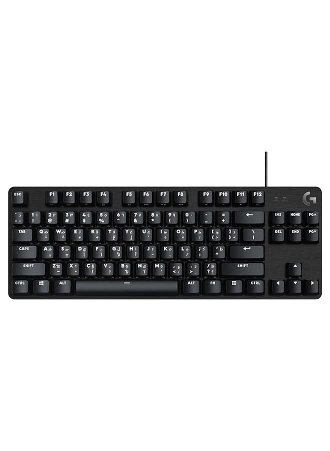 Logitech G515 TKL Wired Low Profile Gaming Keyboard, Fully Customizable RGB, Double-Shot PBT Keycaps, Tactile/Brown Switches - Black I 5099206123175 - Image 1